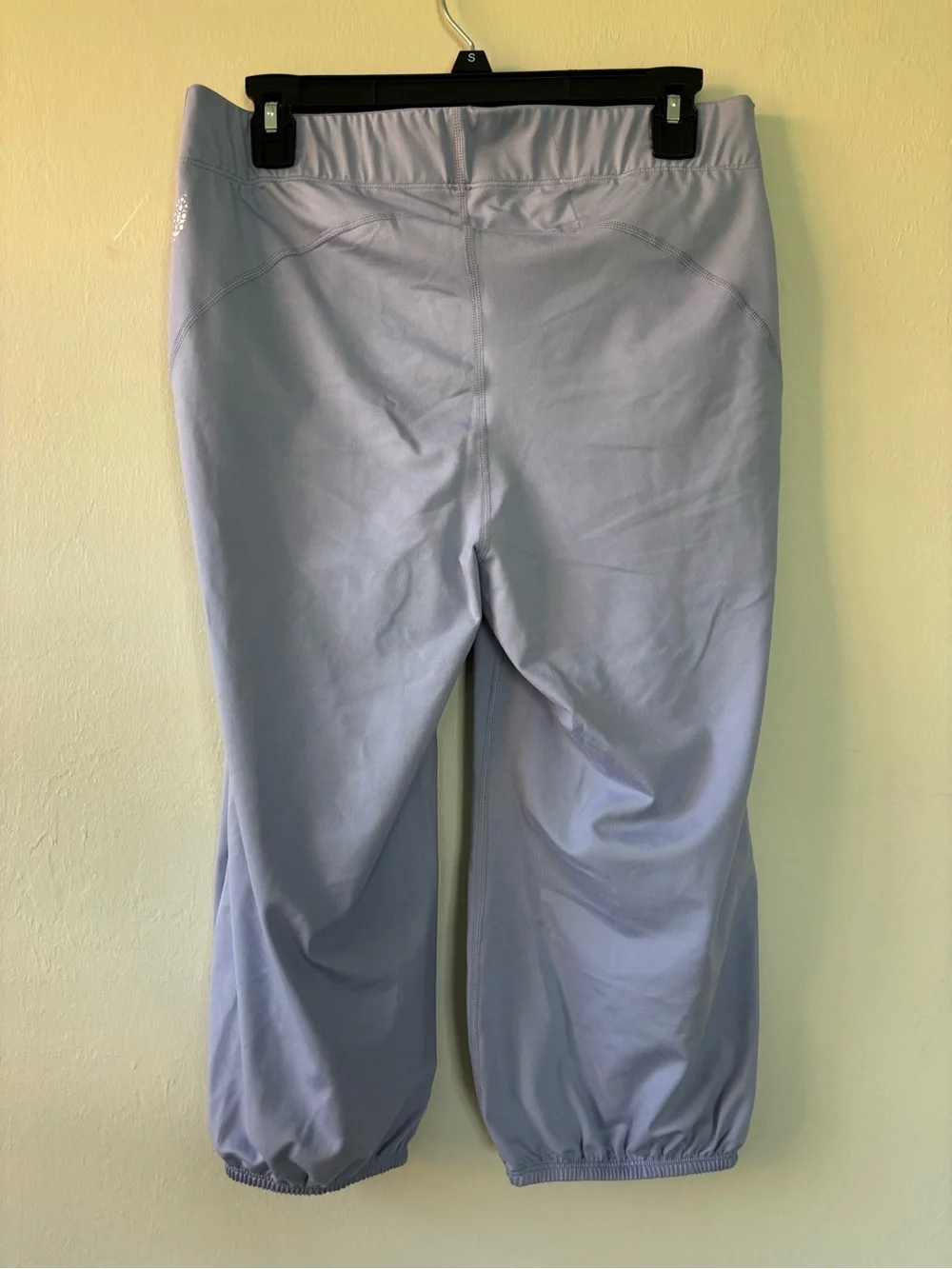 Free People Lets Bounce Cropped Pants Women’s Size Large Purple NEW
